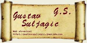Gustav Šuljagić vizit kartica